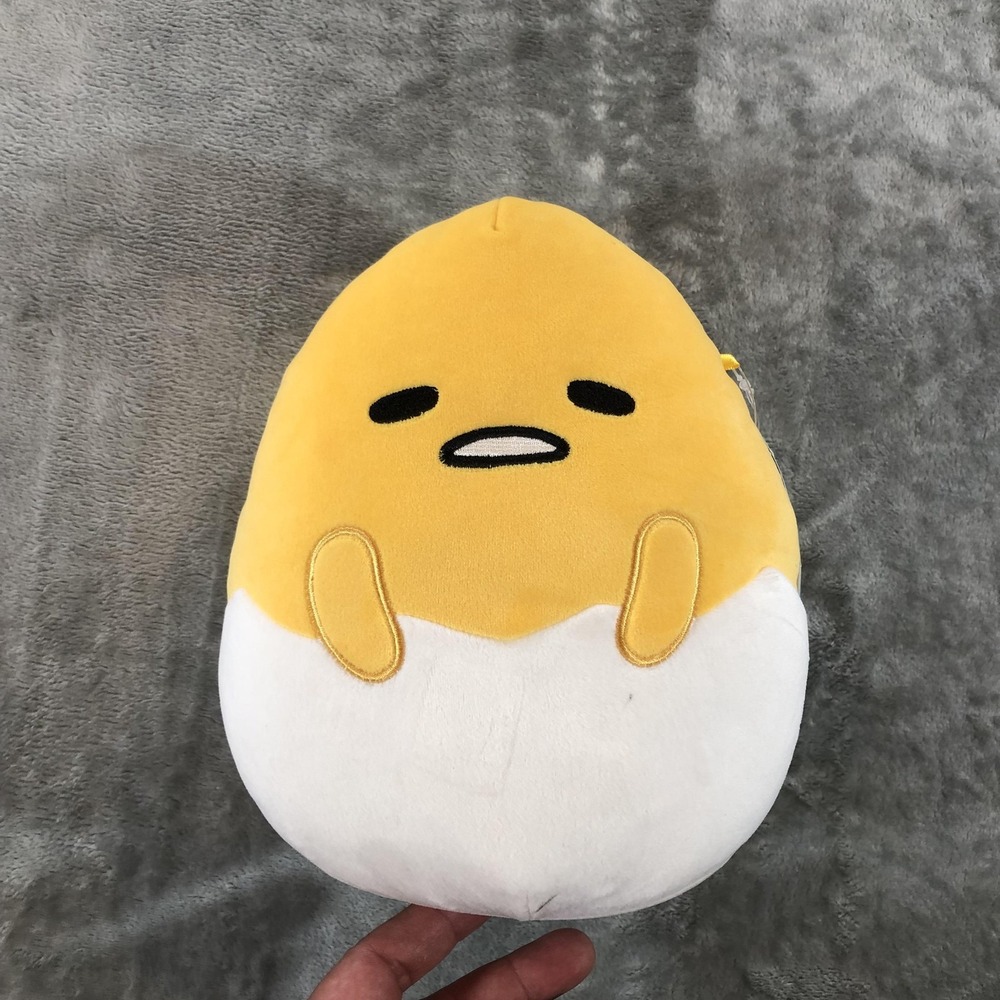 Squishmallows Gudetama Plush Toy Egg Yellow Sanrio Original Small Kawaii Cute